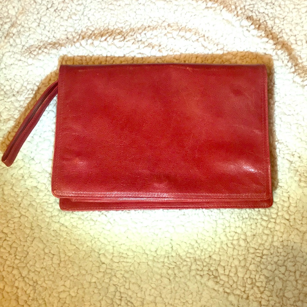 Burnt-Red clutch purse